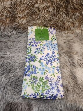 kate spade blue and green floral kitchen towels set